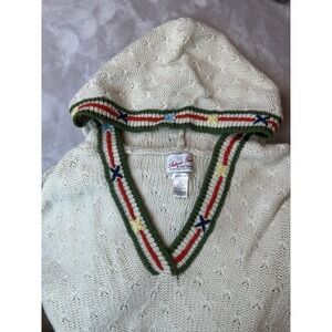 Old Navy Women's Sz M Winter Edition Sweater Hoodie Perfect Fit Nylon Angora Y2K